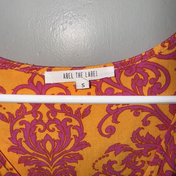 Anthropologie Abel The Label Maya Floral Smocked Midi Hi Low Flowy Dress Size S - Picture 4 of 7